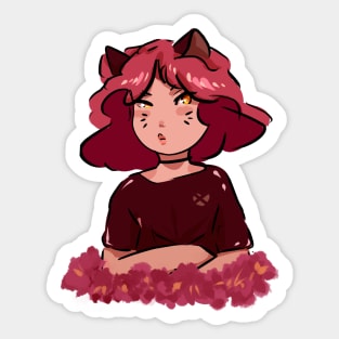 cat girl Sticker